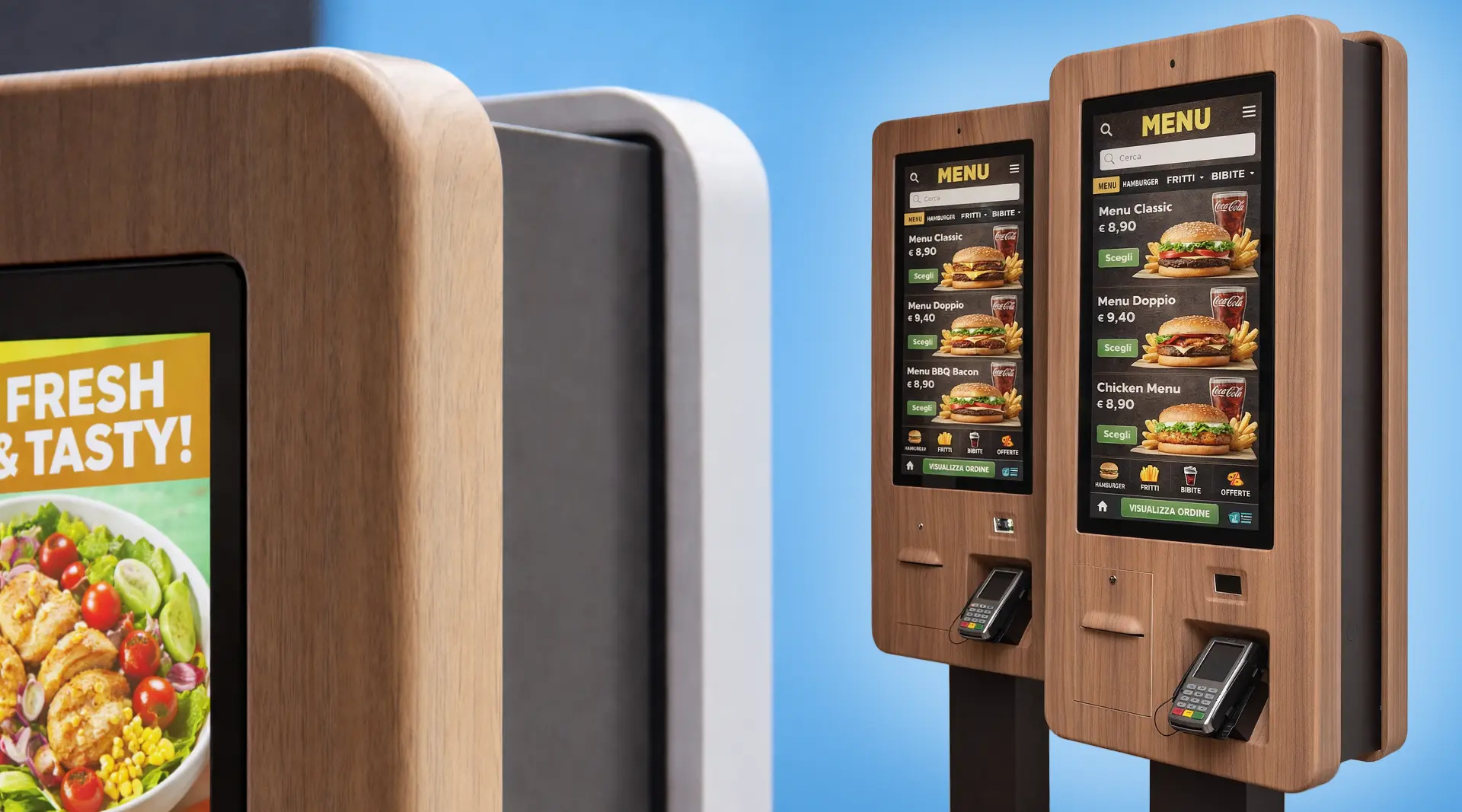 TSK catena QSR self ordening kiosk fida